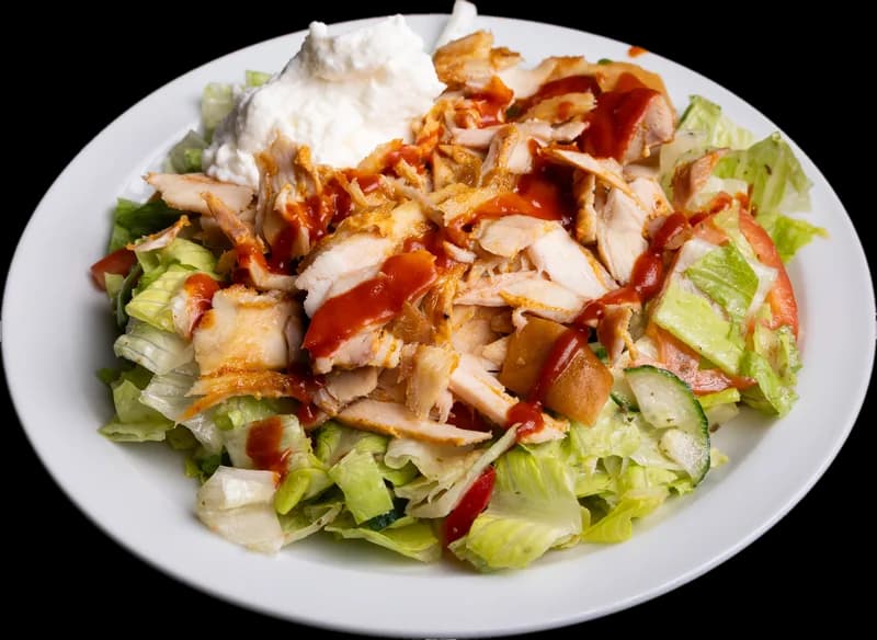 Chicken on the salad