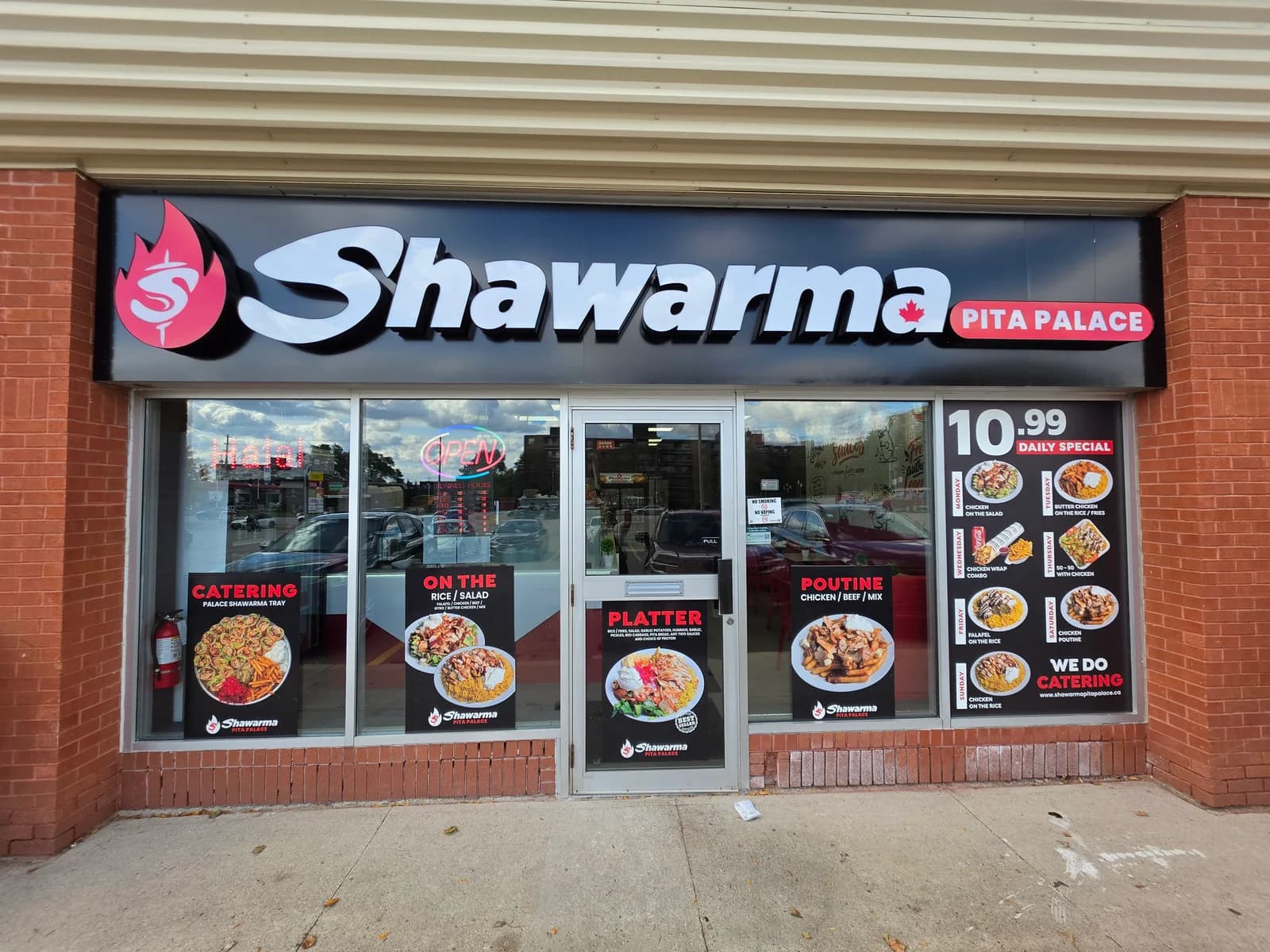 Shawarma Pita Palace storefront in Guelph
